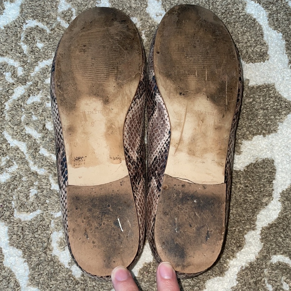 Valentino Snake Skin Ballet Flats - Picture 10 of 15